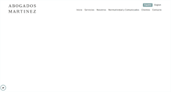 Desktop Screenshot of abogadosmartinez.com
